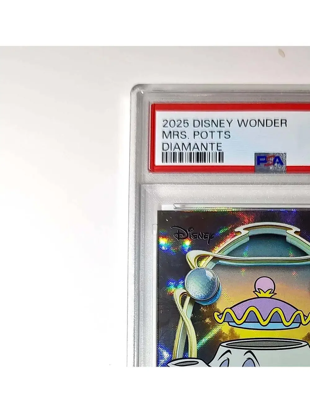 Mrs. Potts 2025 Topps Disney #48 Winter Variant Card Beauty and the Beast PSA 9